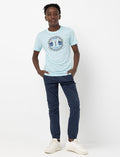 Pantalon chino ajusté