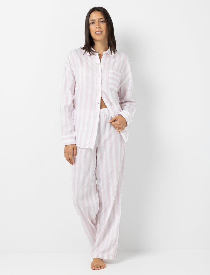 Pantalon de nuit ample rayé