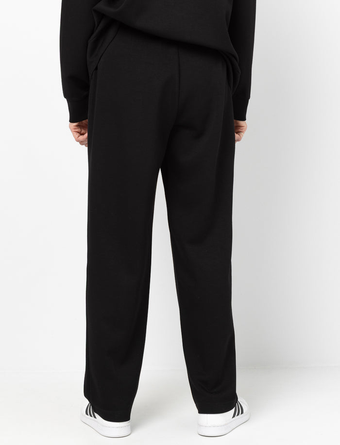 Pantalon jambe droite à taille élastique