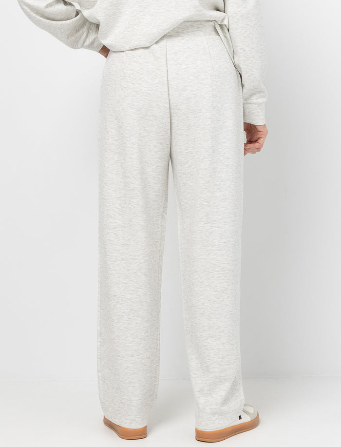 Pantalon jambe droite à taille élastique