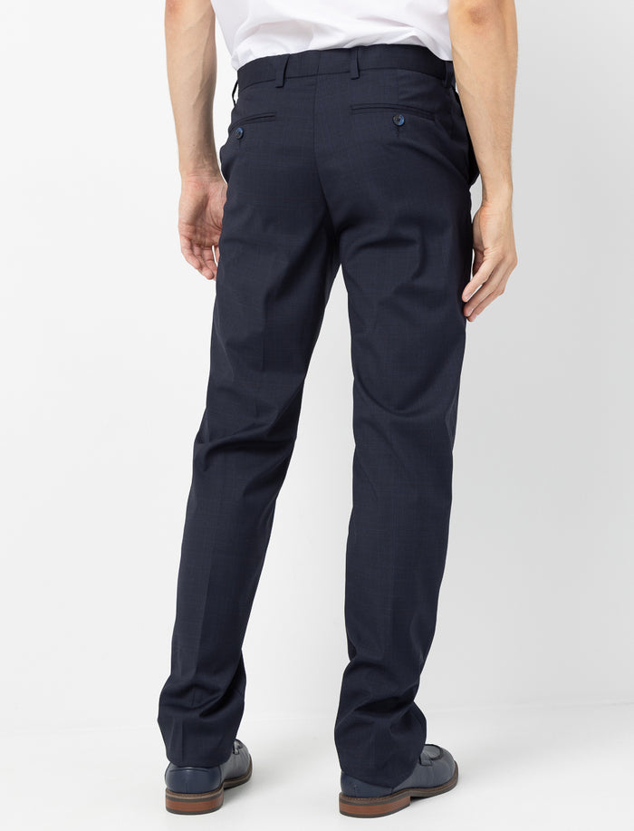 Pantalon jambe étroite à carreaux