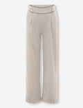 Pantalon jambe large à taille élastique