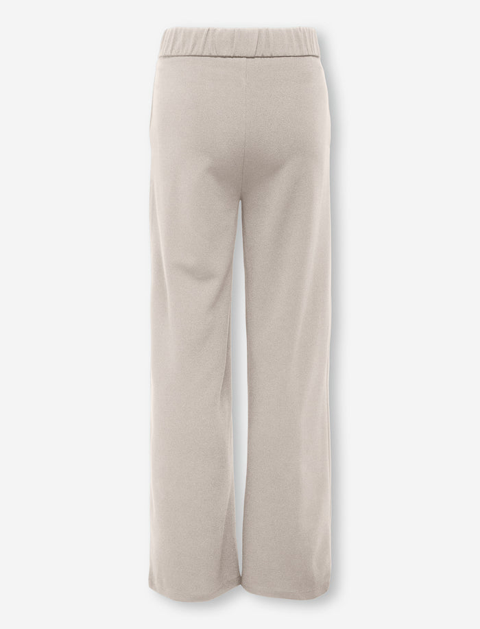 Pantalon jambe large à taille élastique