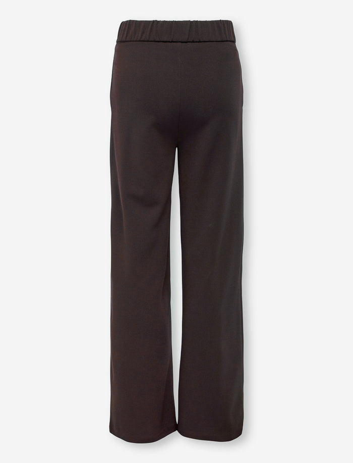 Pantalon jambe large à taille élastique
