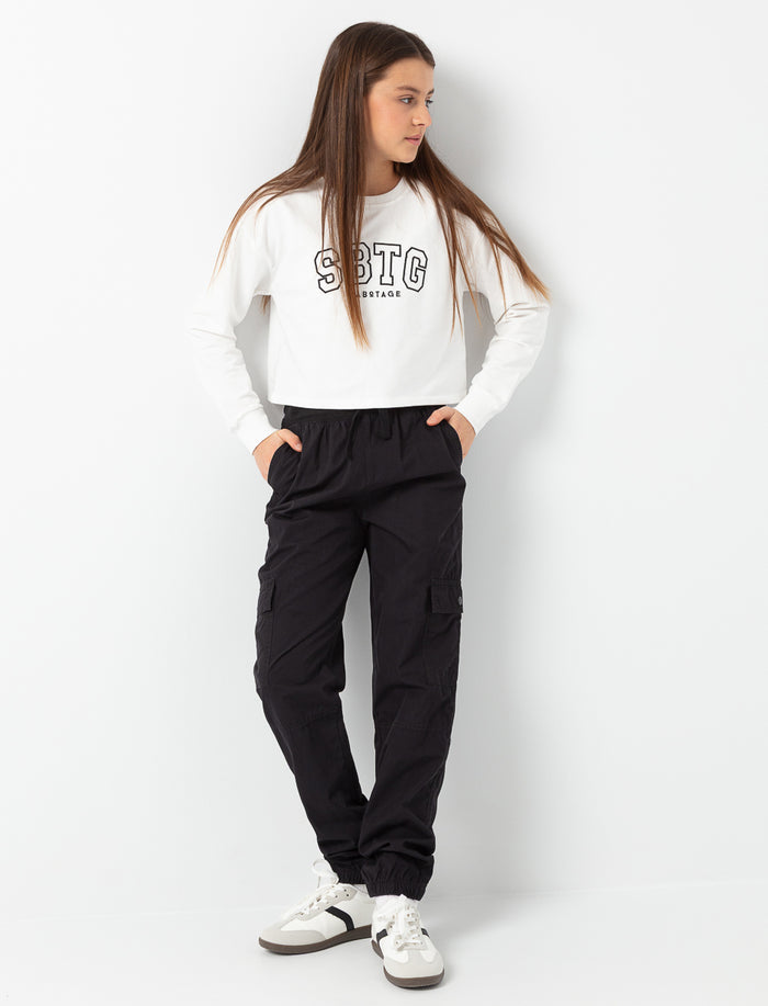 Pantalon jogger à poches cargo