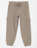 Pantalon jogger cargo en tricot - petite fille
