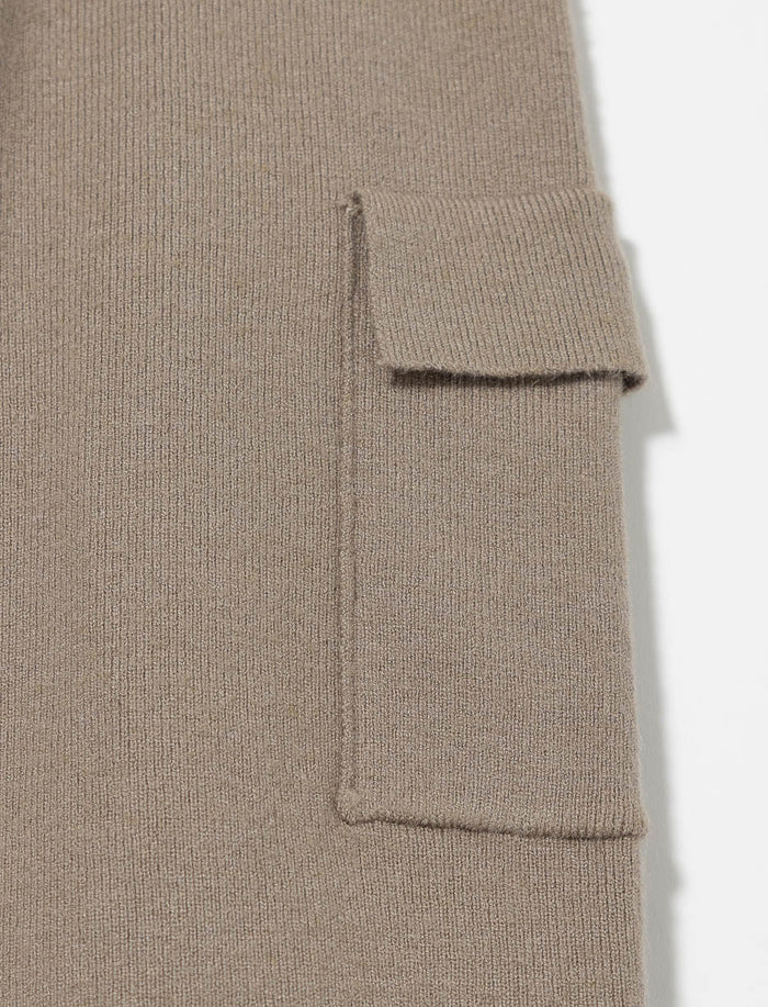 Pantalon jogger cargo en tricot - petite fille