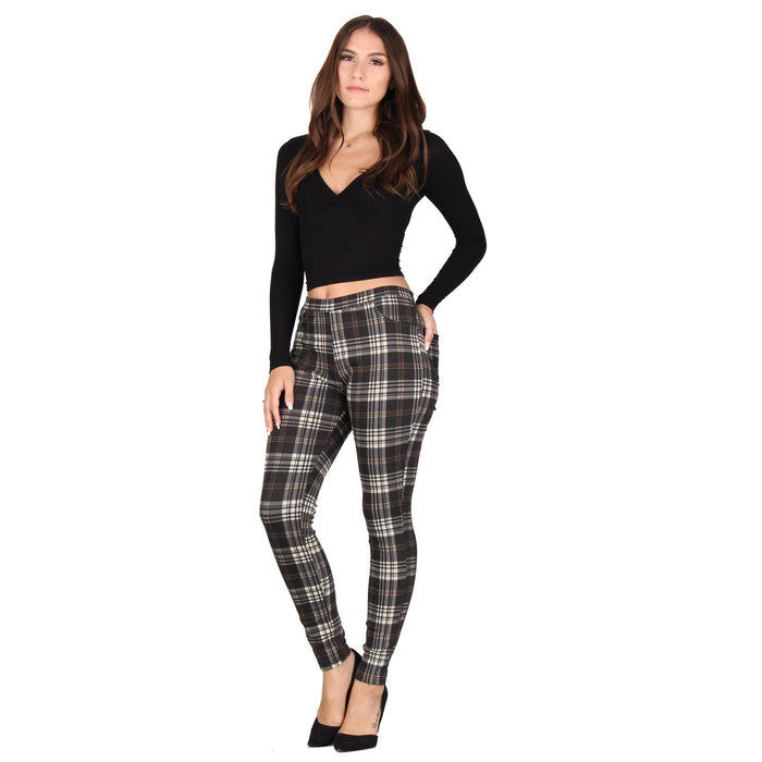 Plus Size Printed Denim Jeggings