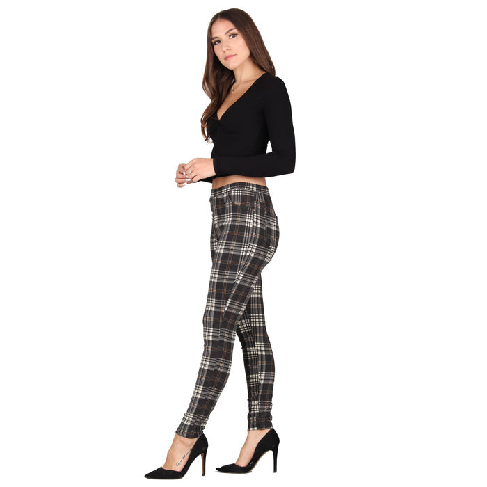 Plus Size Printed Denim Jeggings
