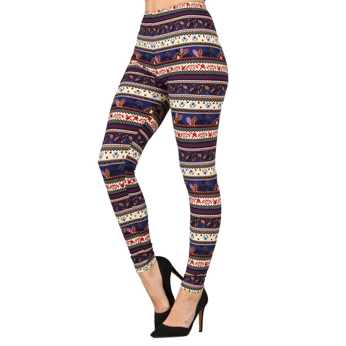 Plus Size Printed Super Soft Leggings