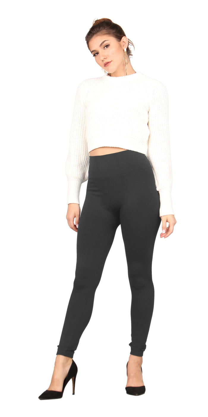 Plus Size Seamless Fleece Leggings