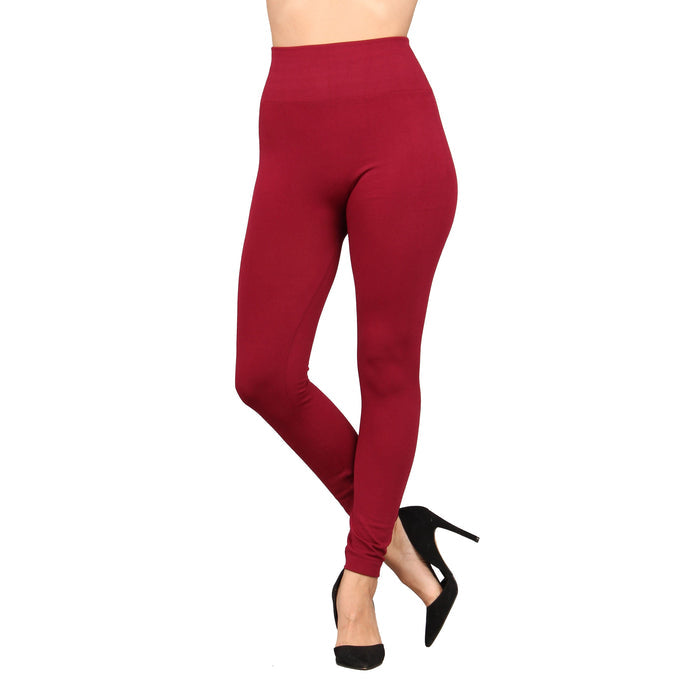 Plus Size Seamless Fleece Leggings