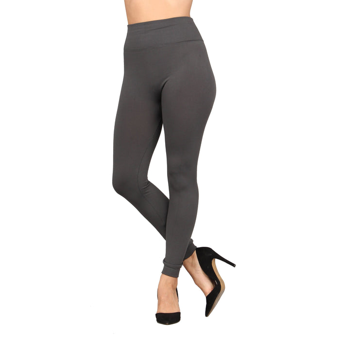 Plus Size Seamless Fleece Leggings
