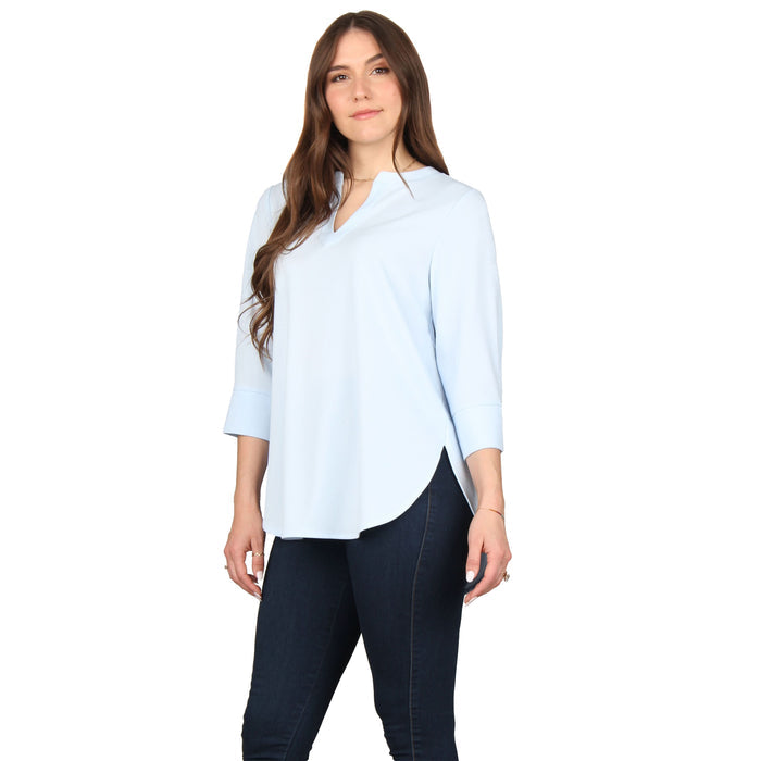 Plus Size Shirttail Hem Tunic