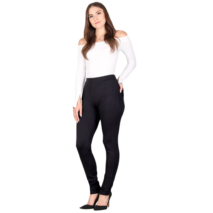 Plus Size Solid Casual Pants