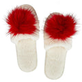 Plush Slippers - Greige Goods