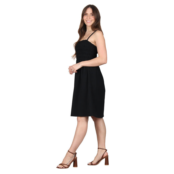 Pocket Smocked Midi Dress