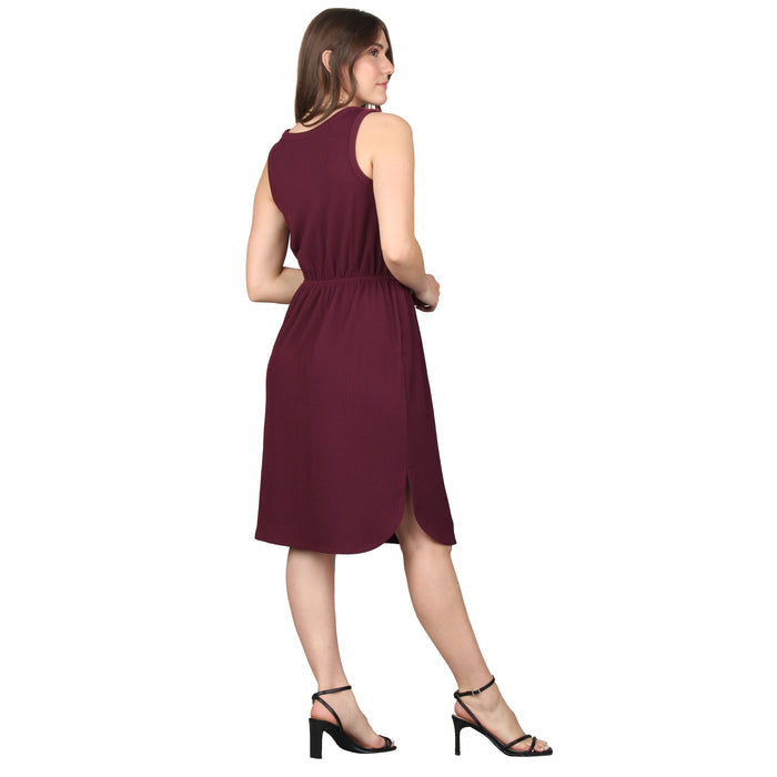 Pocket Tie Waist Midi Dress