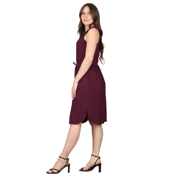 Pocket Tie Waist Midi Dress