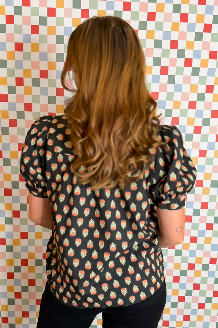 Polished Print Blouse