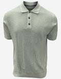 Polo en tricot texturé