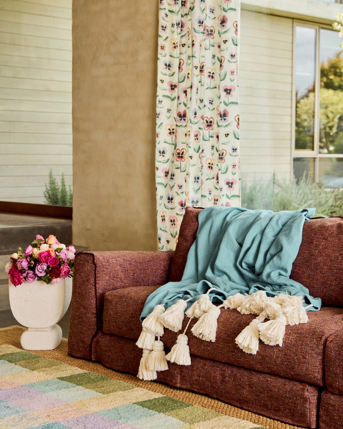Pretty Pansy Curtain Panel