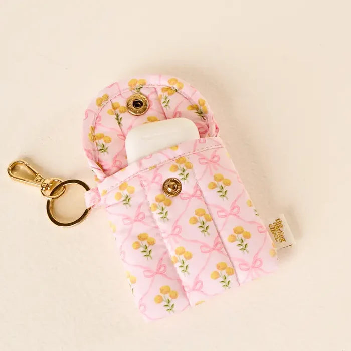 Puffy Earbud Case Keychain - Greige Goods