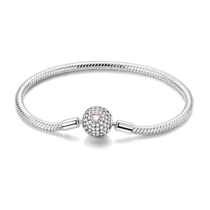 Pulsera Corazon Rosa