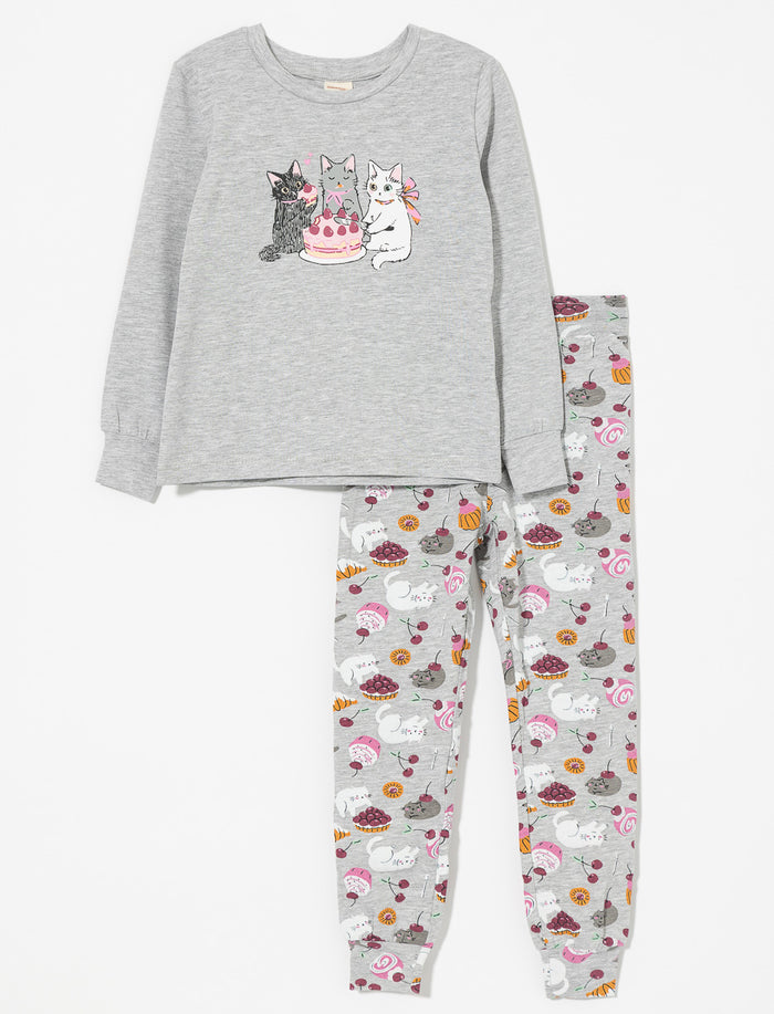 Pyjama 2 pièces imprimé - petite fille