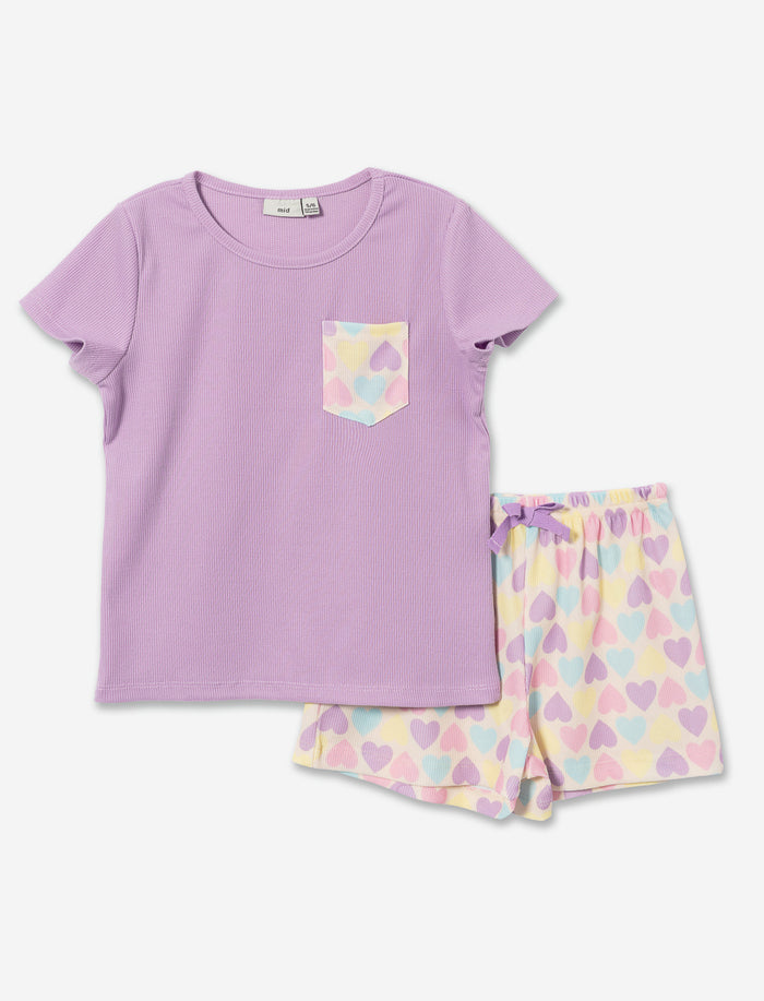 Pyjama 2 pièces imprimé - petite fille