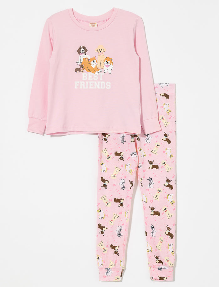 Pyjama 2 pièces imprimé - petite fille