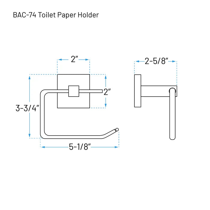 Rainvera Matte Black Four-Piece Bathroom Accessory Set