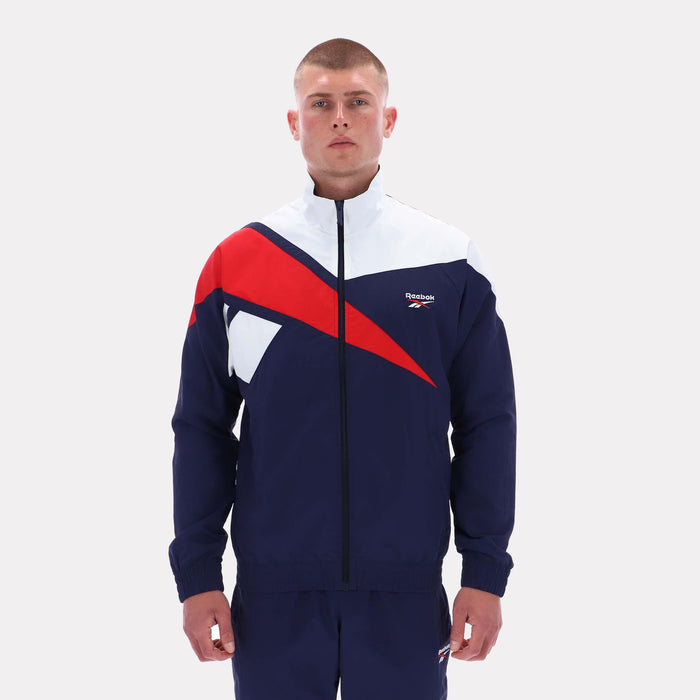 Reebok Apparel Men Classics Vector Track Jacket NAVY/WHITE