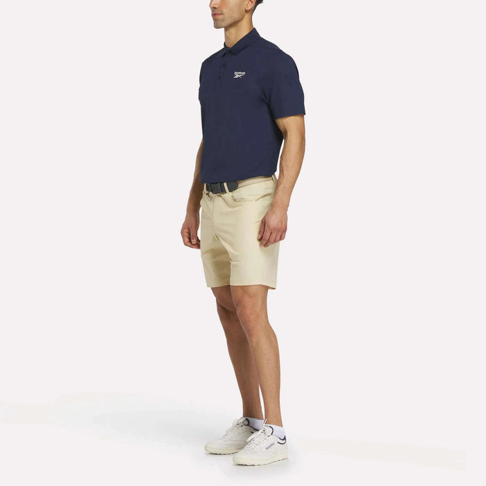 REEBOK APPAREL MEN Golf Bonded Pique Polo Shirt VECTOR NAVY