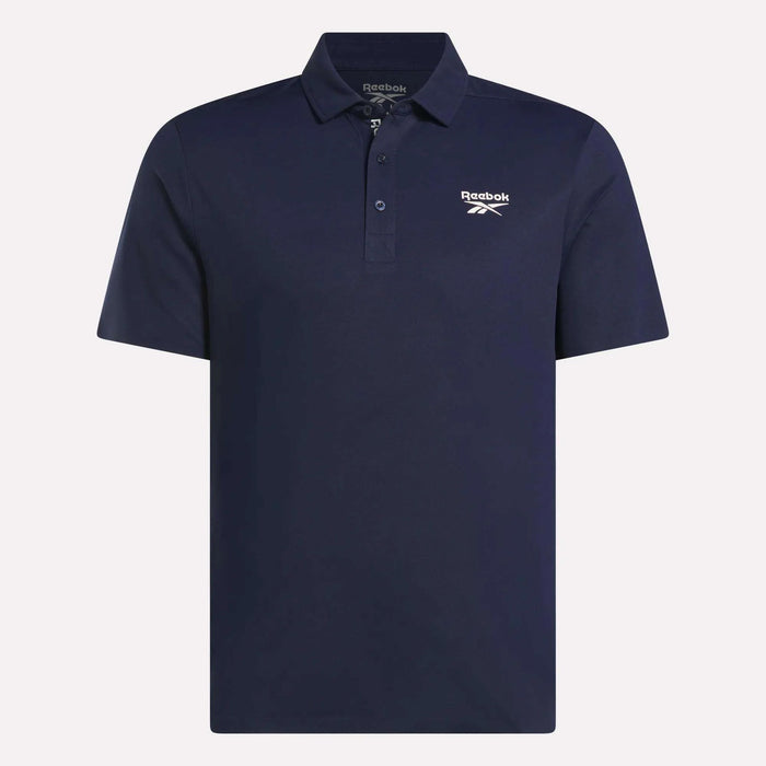 REEBOK APPAREL MEN Golf Bonded Pique Polo Shirt VECTOR NAVY