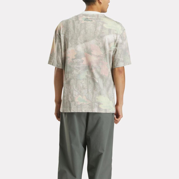 Reebok Apparel Men Reebok x Market Allover Print T-Shirt BLACK