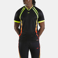 REEBOK APPAREL MEN Sidewinder Football Jersey BLACK/DIGITAL LIME/NEON CHERRY