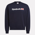 Reebok Apparel Unisex Relaxed Fit Crew Neck Sweatshirt VECTOR NAVY