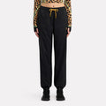 REEBOK APPAREL WOMEN Animal Print Vector Track Pants BLACK