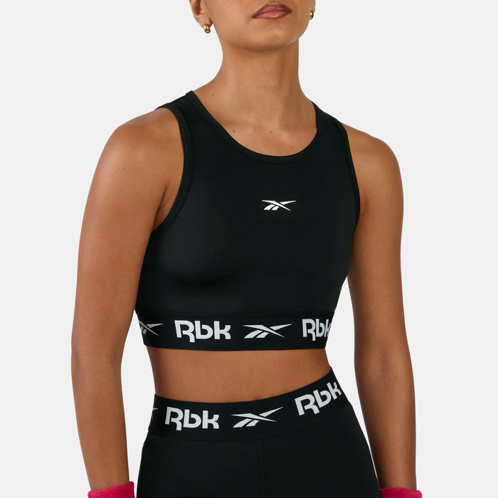REEBOK APPAREL WOMEN ID Train Cutout Bralette BLACK