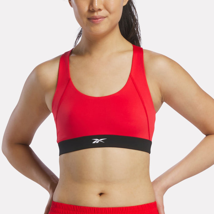 REEBOK APPAREL WOMEN ID Train Racer Sports Bra VECTOR RED