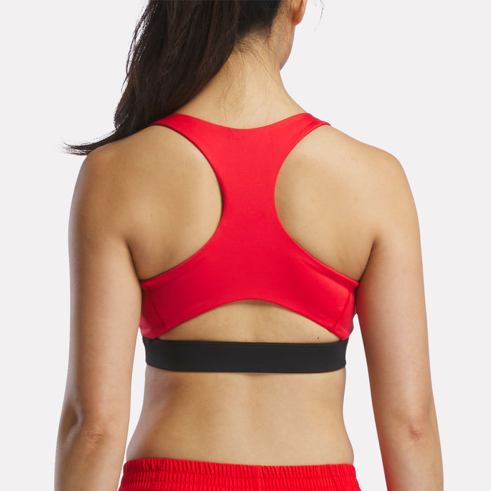 REEBOK APPAREL WOMEN ID Train Racer Sports Bra VECTOR RED