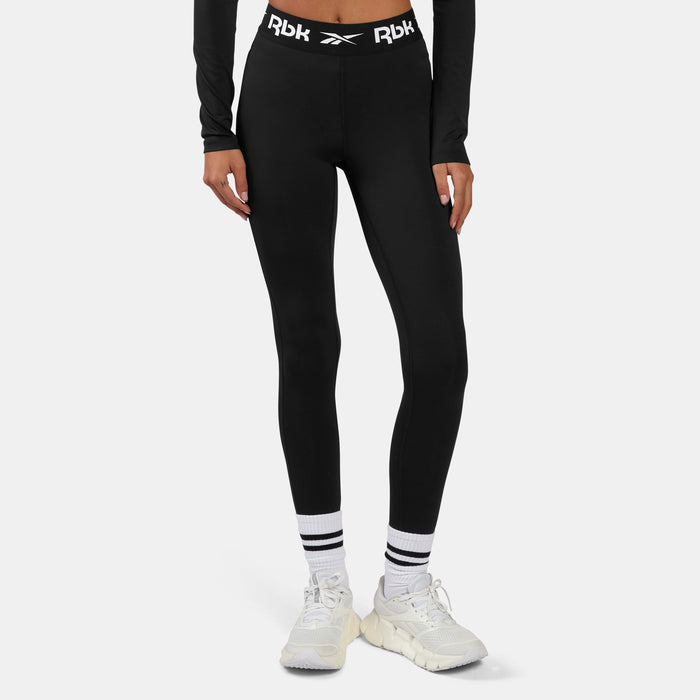 REEBOK APPAREL WOMEN ID Train Ruched Leggings BLACK