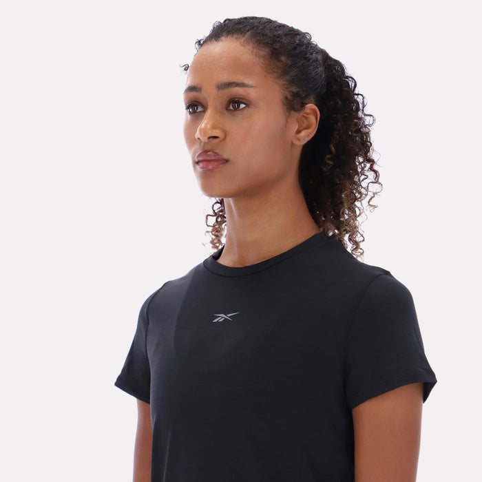 Reebok Apparel Women RBK-CHILL Athletic Tee BLACK