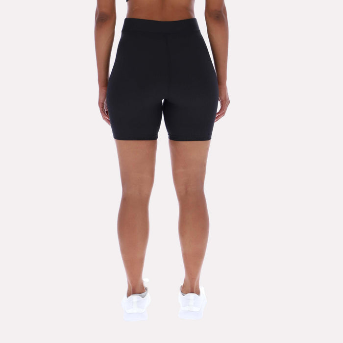 Reebok Apparel Women Rib Bike Shorts BLACK