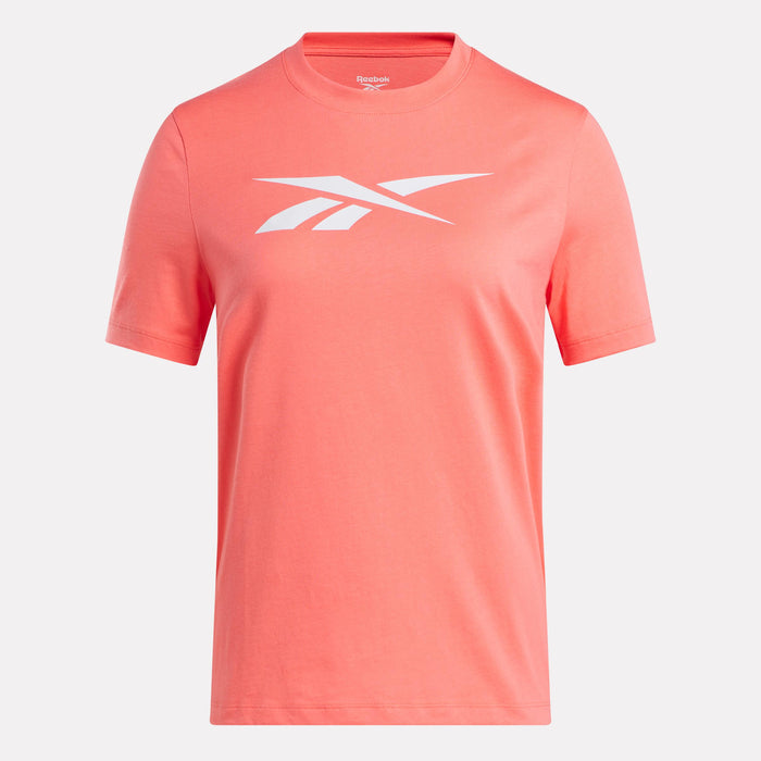 Reebok Apparel Women Vector Graphic T-Shirt SUNSET CORAL