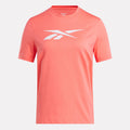 Reebok Apparel Women Vector Graphic T-Shirt SUNSET CORAL