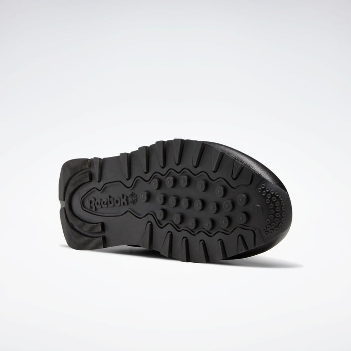 REEBOK FOOTWEAR KIDS Classic Leather Shoes - Grade School CBLACK/CBLACK/CBLACK