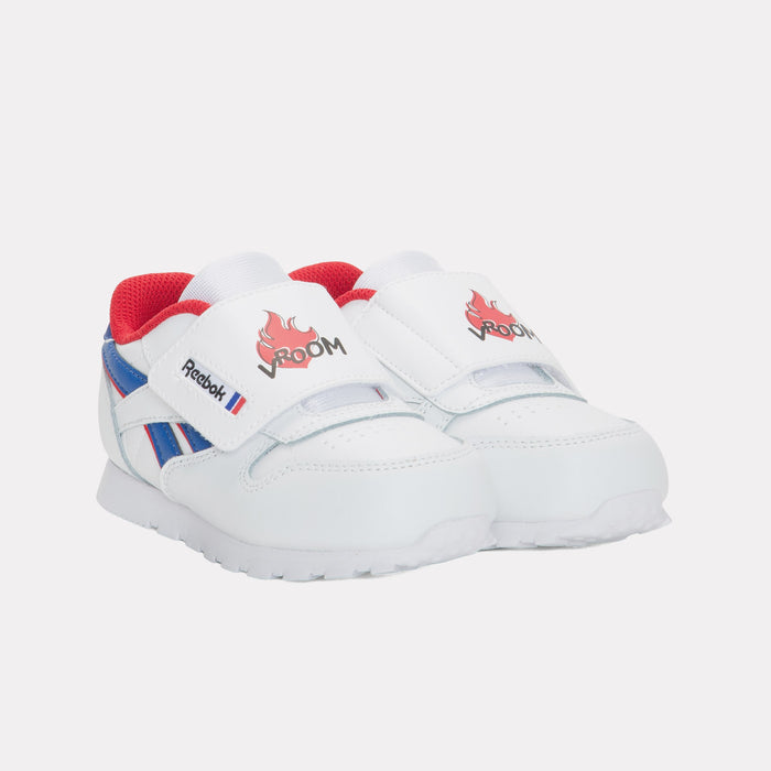 REEBOK FOOTWEAR KIDS Classic Leather Shoes – Baby & Toddler FTWRWHITE/VECTORBLUE/VECTORRED