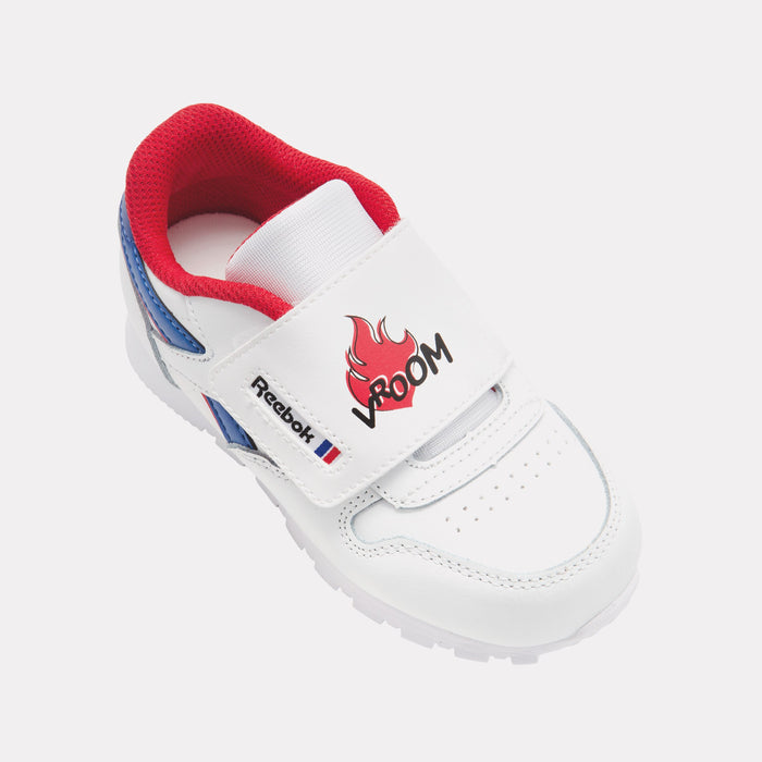 REEBOK FOOTWEAR KIDS Classic Leather Shoes – Baby & Toddler FTWRWHITE/VECTORBLUE/VECTORRED